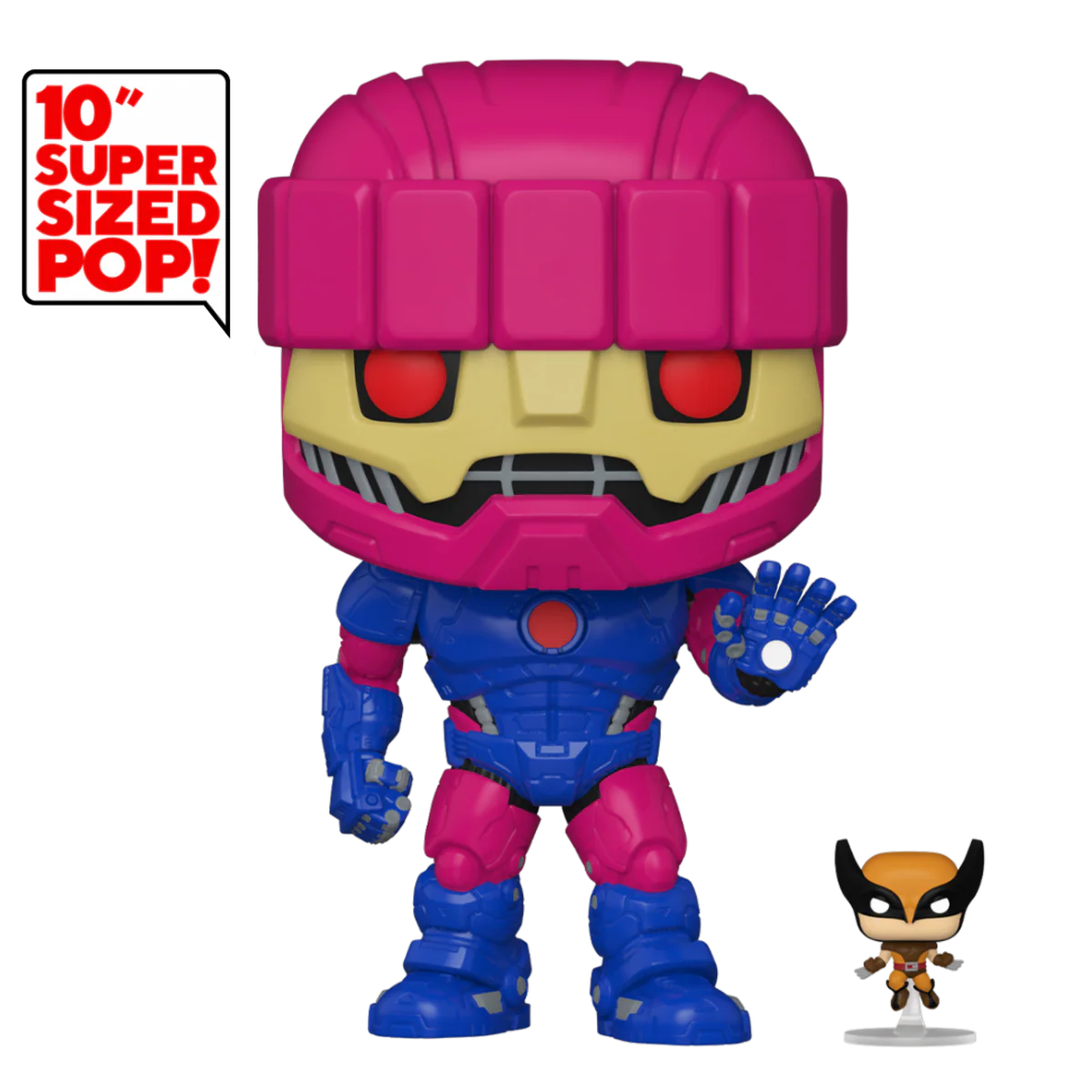 Sentinel with Wolverine X-Men Funko Pop! Jumbo Vinyl Figure Common + Chase Bundle - Image 3