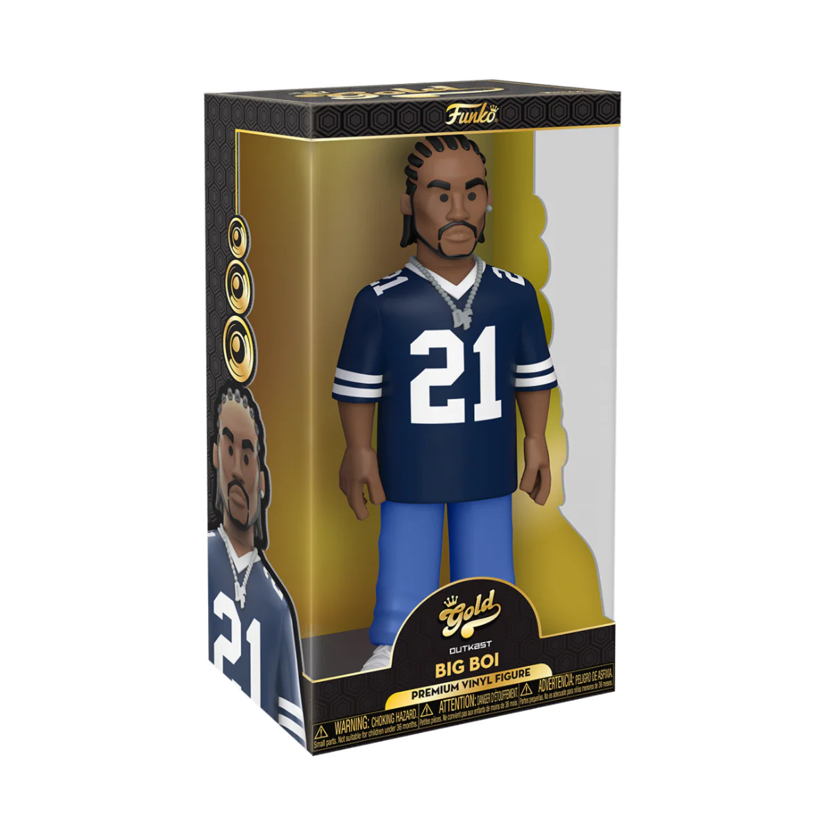 12" Big Boi Outkast Funko Gold Premium Vinyl Figure - Image 3