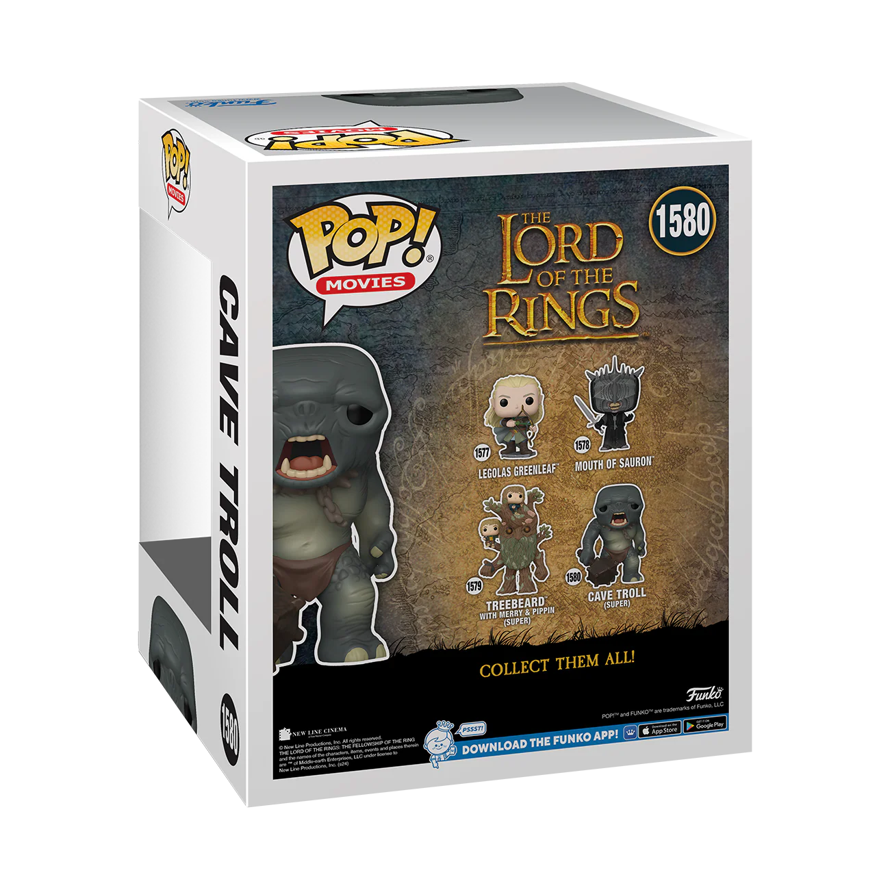 6" Cave Troll The Lord of the Rings Funko Pop! Movies Vinyl Figure - Image 3
