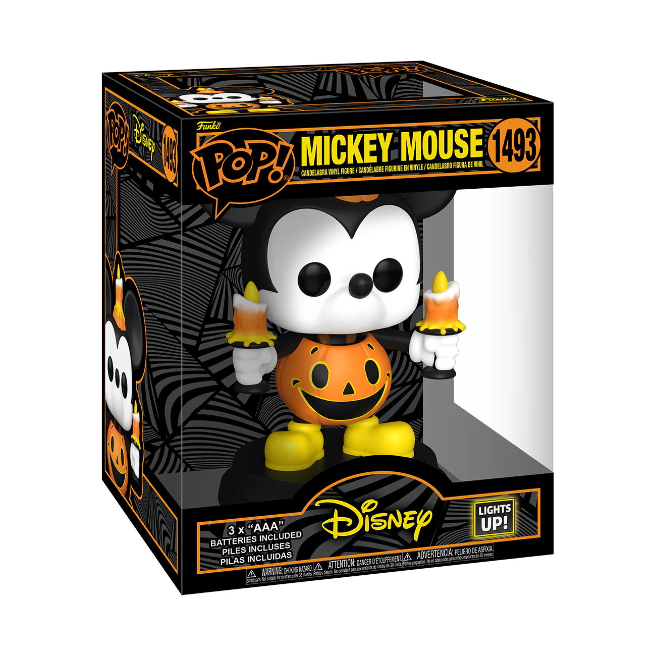 Mickey Mouse (Lights Up) Halloween Disney Funko Pop! Super Vinyl Figure - Image 2