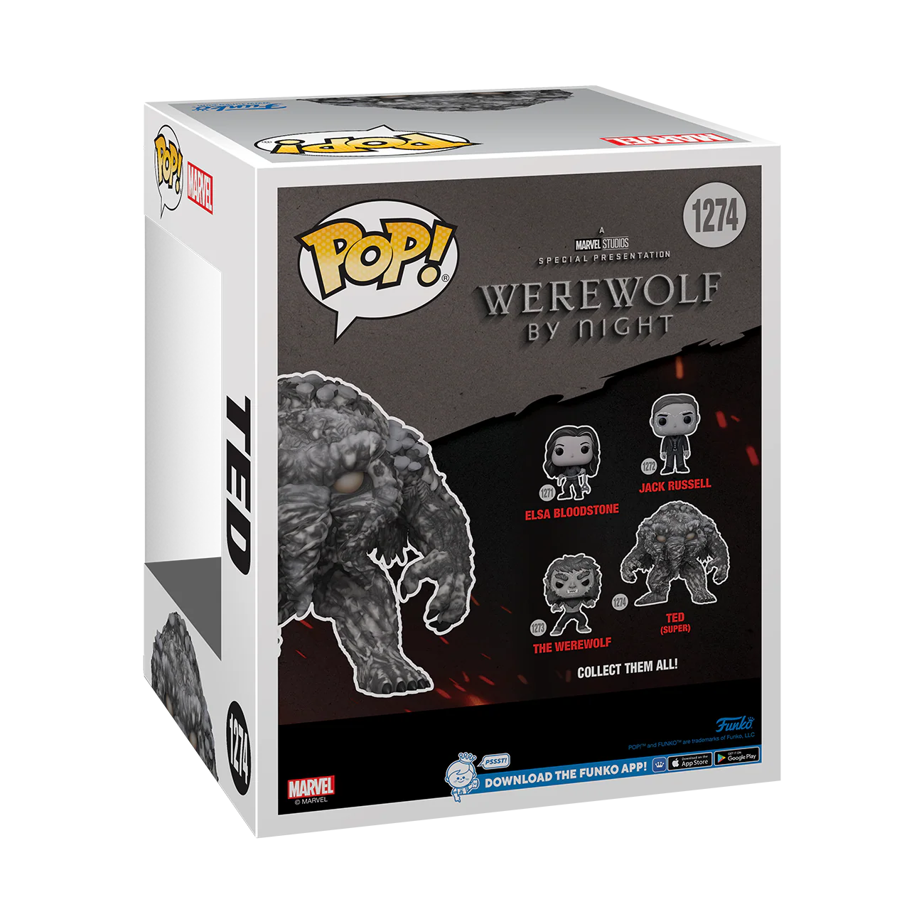 Ted Werewolf by Night Funko Pop! Super Vinyl Figure - Image 3