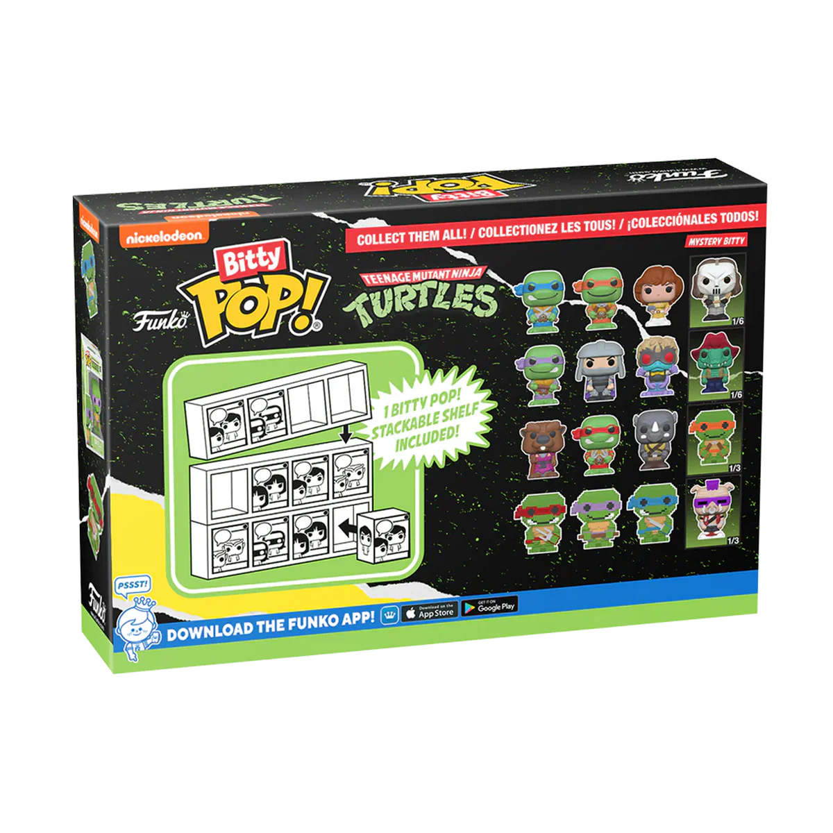 8-Bit Raphael 4-Pack TMNT Funko Bitty Pop! Vinyl Figures - Image 3