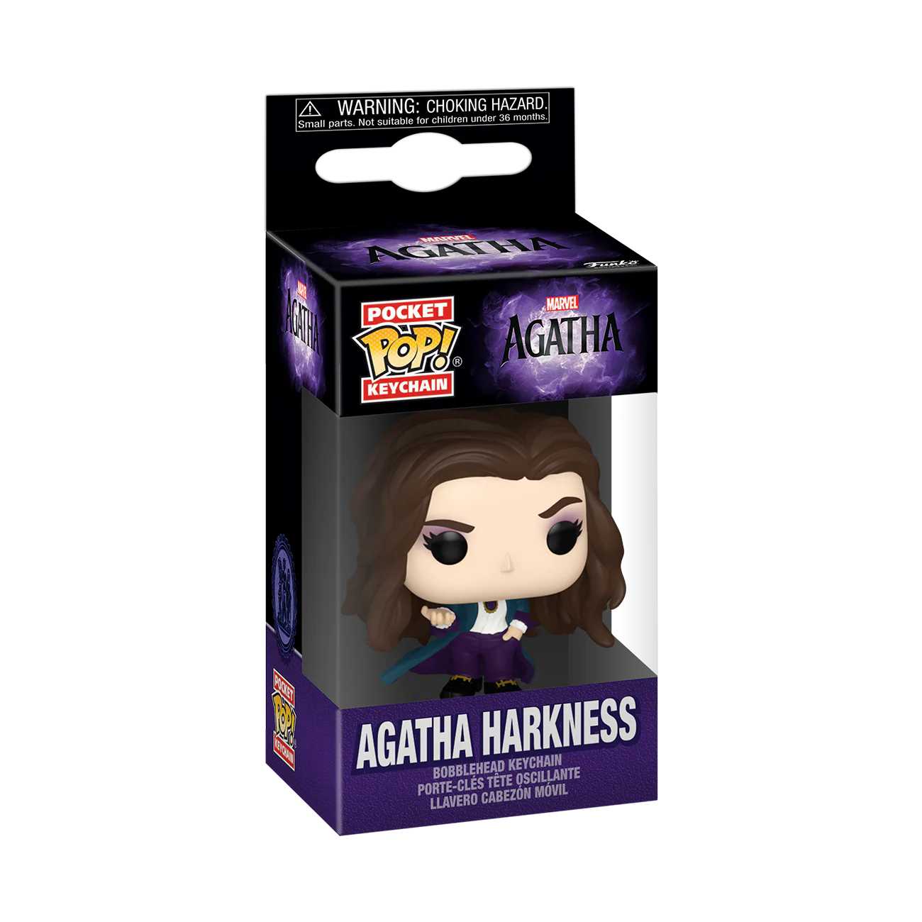 Agatha Harkness Agatha All Along Funko Pocket Pop! Marvel Keychain - Image 2