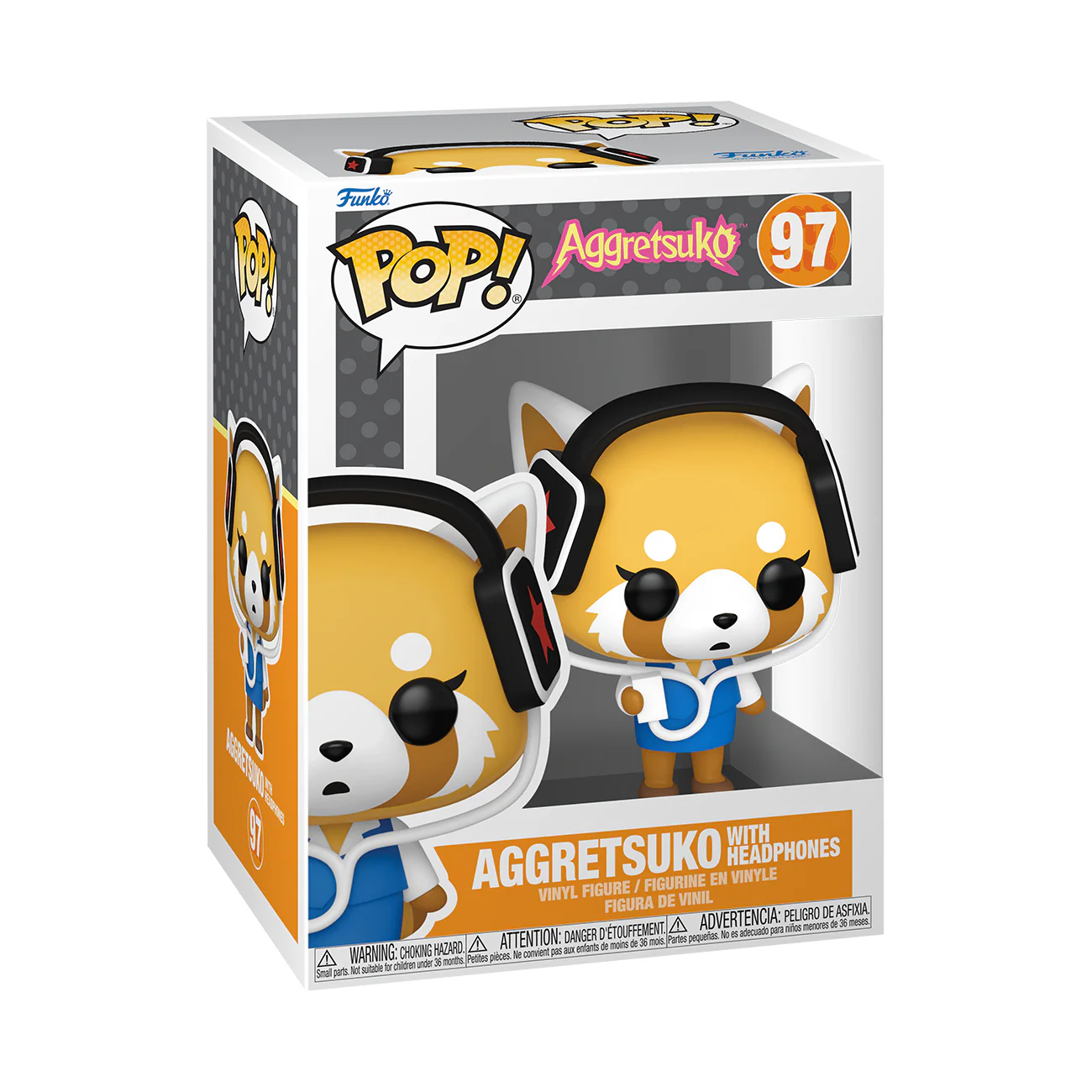 Aggretsuko (with Headphones) Funko Pop! Sanrio Vinyl Figure - Image 3