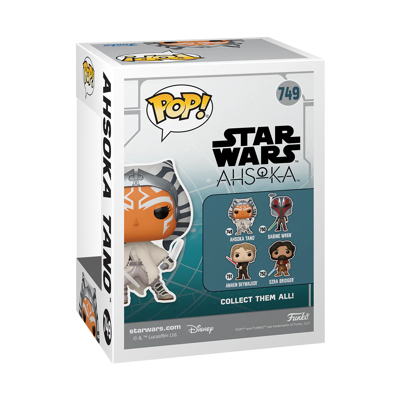 Ahsoka Funko Pop! Star Wars Vinyl Figure Bundle of 4 - Image 3