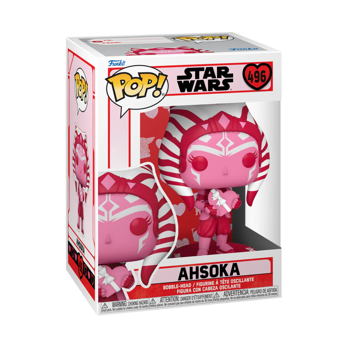 Ahsoka (Valentine) Funko Pop! Star Wars Vinyl Figure - Image 3