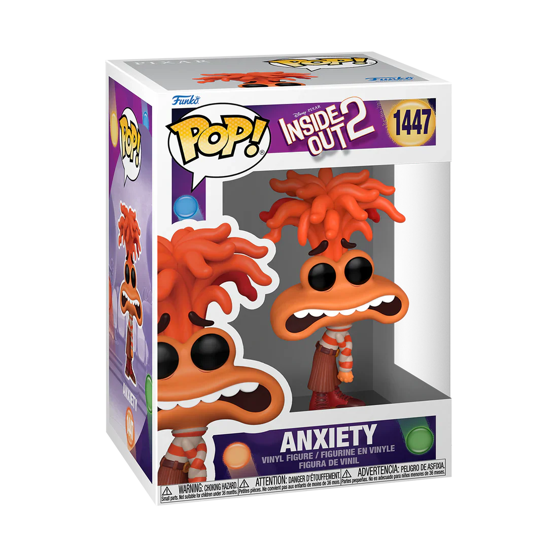 Anxiety Inside Out 2 Funko Pop! Disney Vinyl Figure - Image 2