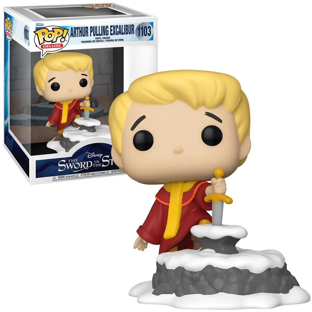 Arthur pulling Excalibur The Sword in the Stone Funko Pop! Deluxe Vinyl Figure