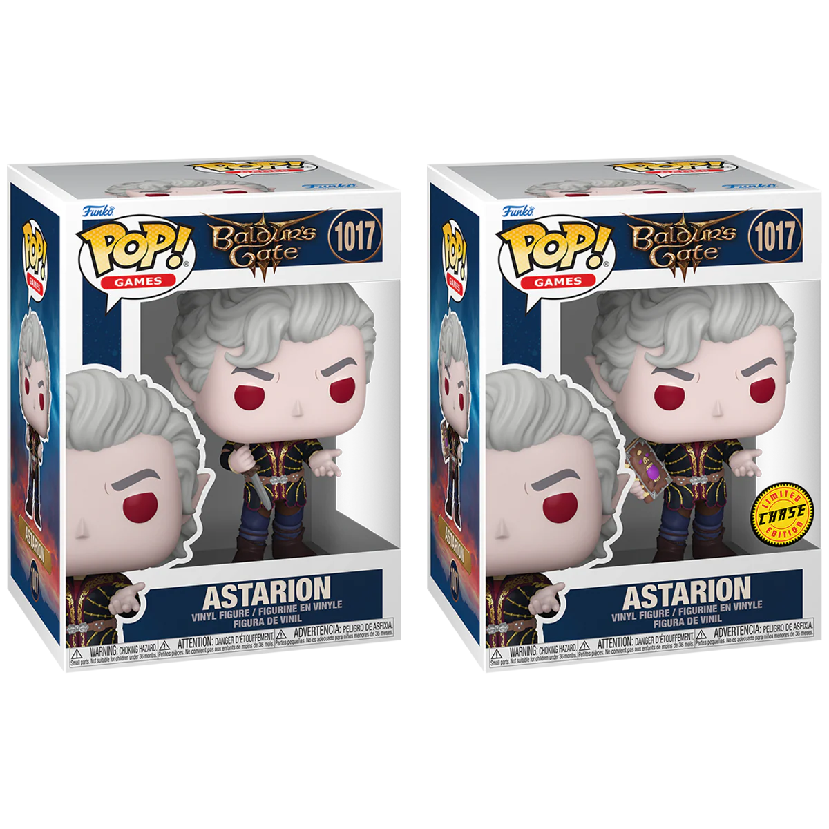 Astarion Baldur's Gate Funko Pop! Games Vinyl Figure Common + Chase Bundle - Image 2