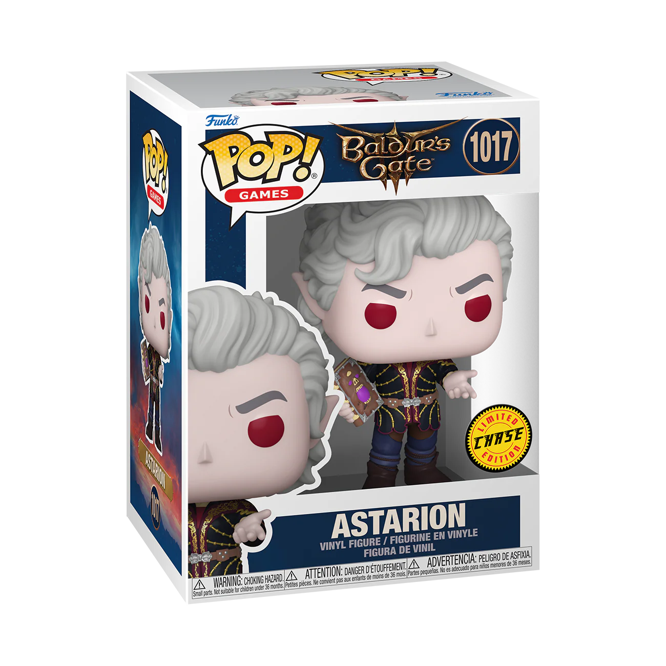 Astarion Baldur's Gate Funko Pop! Games Vinyl Figure Common + Chase Bundle - Image 3