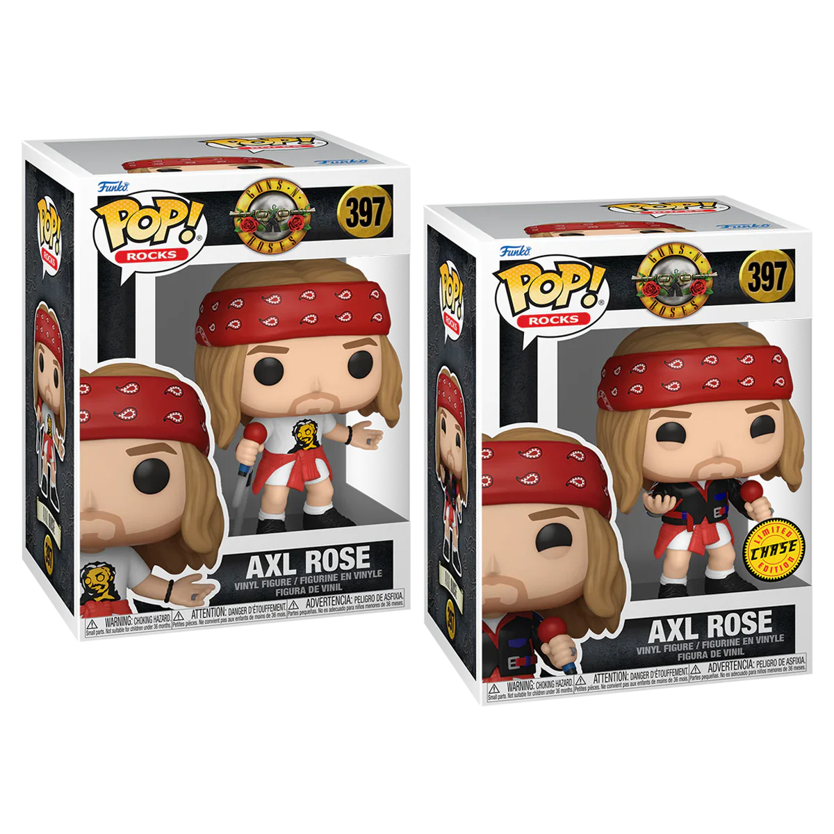Axl Rose (1980's) Guns N' Roses Funko Pop! Rocks Vinyl Figure Common + Chase Bundle - Image 2