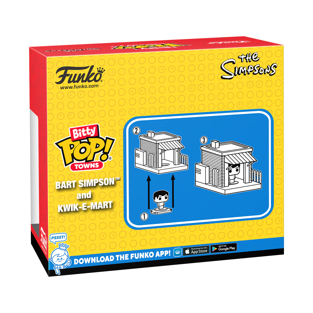 Bart with Kwik-E-Mart The Simpsons Funko Bitty Pop! Towns Vinyl Figure - Image 3