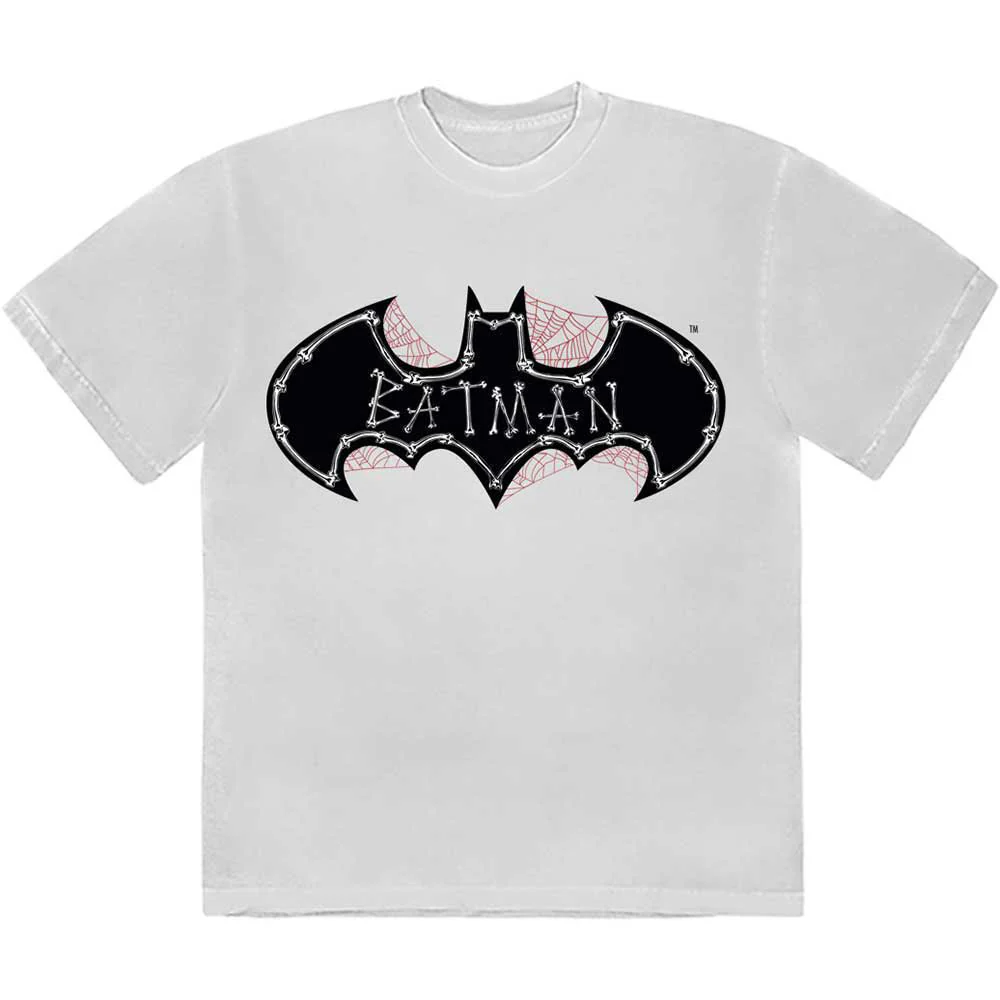Batman Bat Skull And Cobwebs T Shirt - Image 3