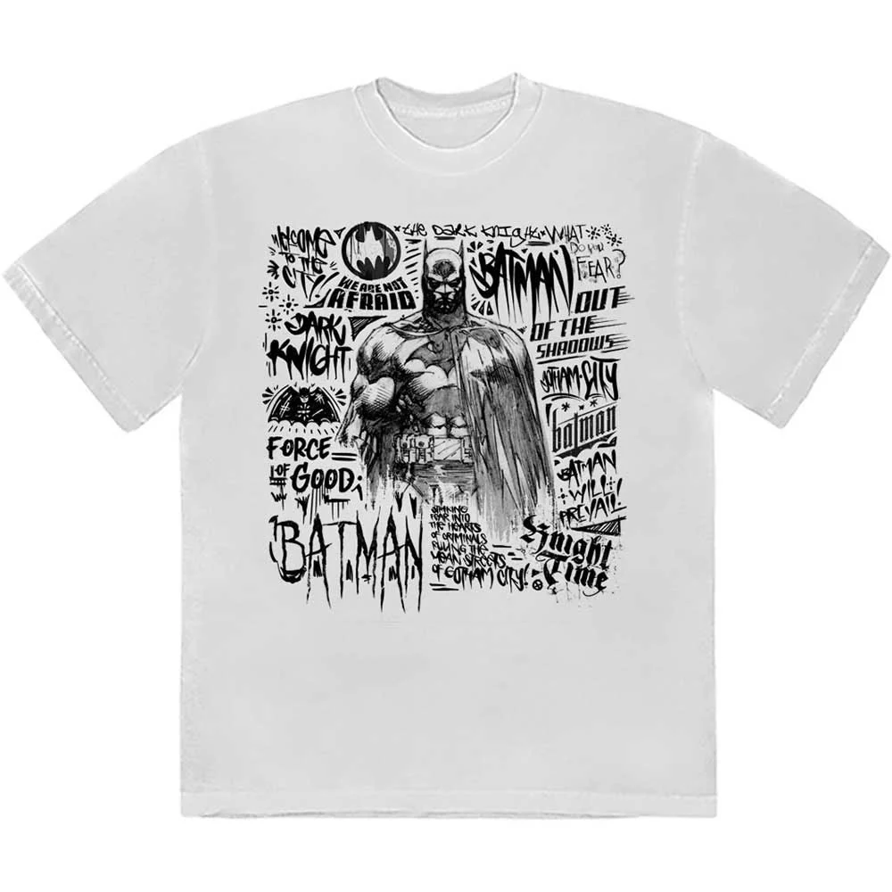 Batman Scribbler Logo T Shirt - Image 3