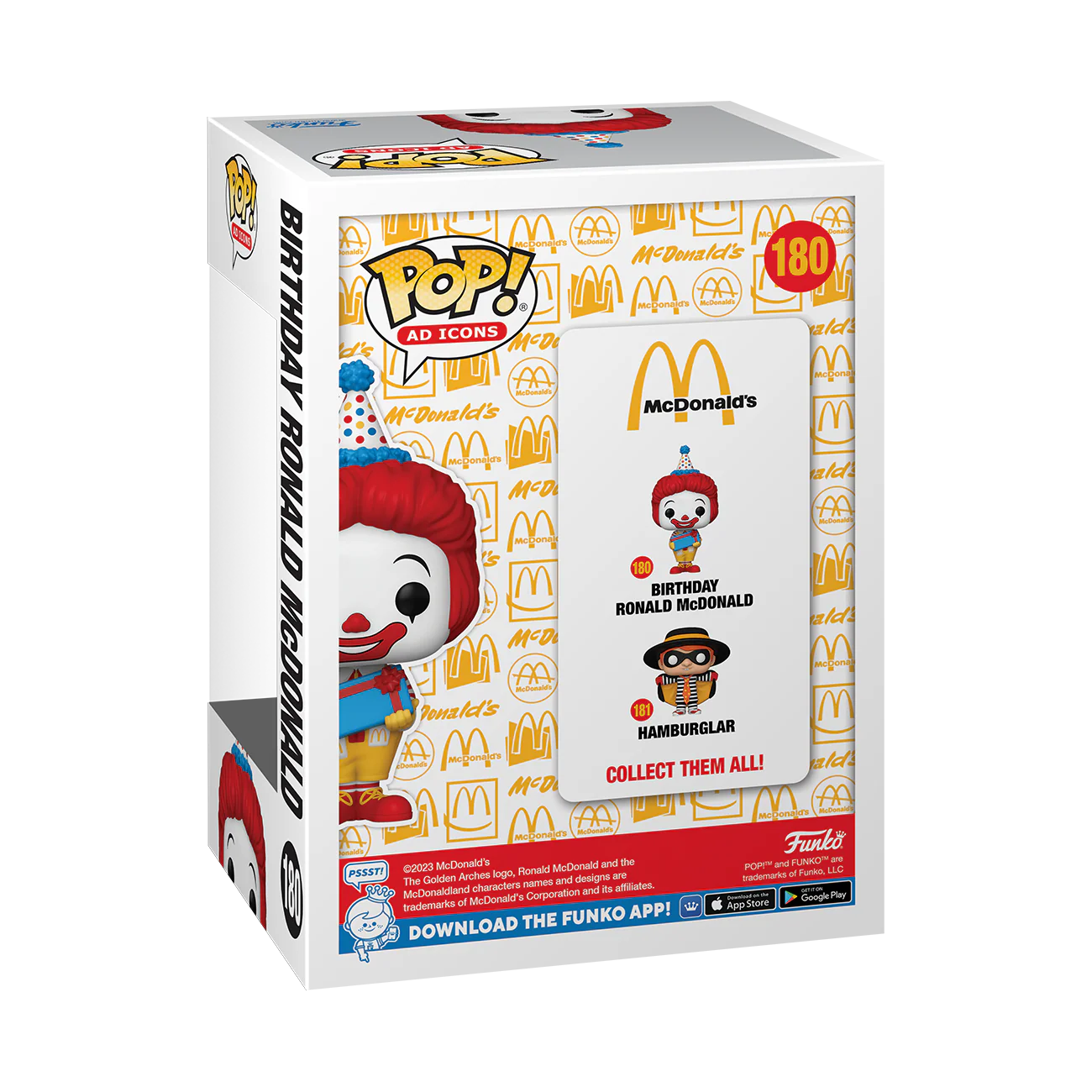 Birthday Ronald McDonalds Funko Pop! Ad-Icons Vinyl Figure - Image 3