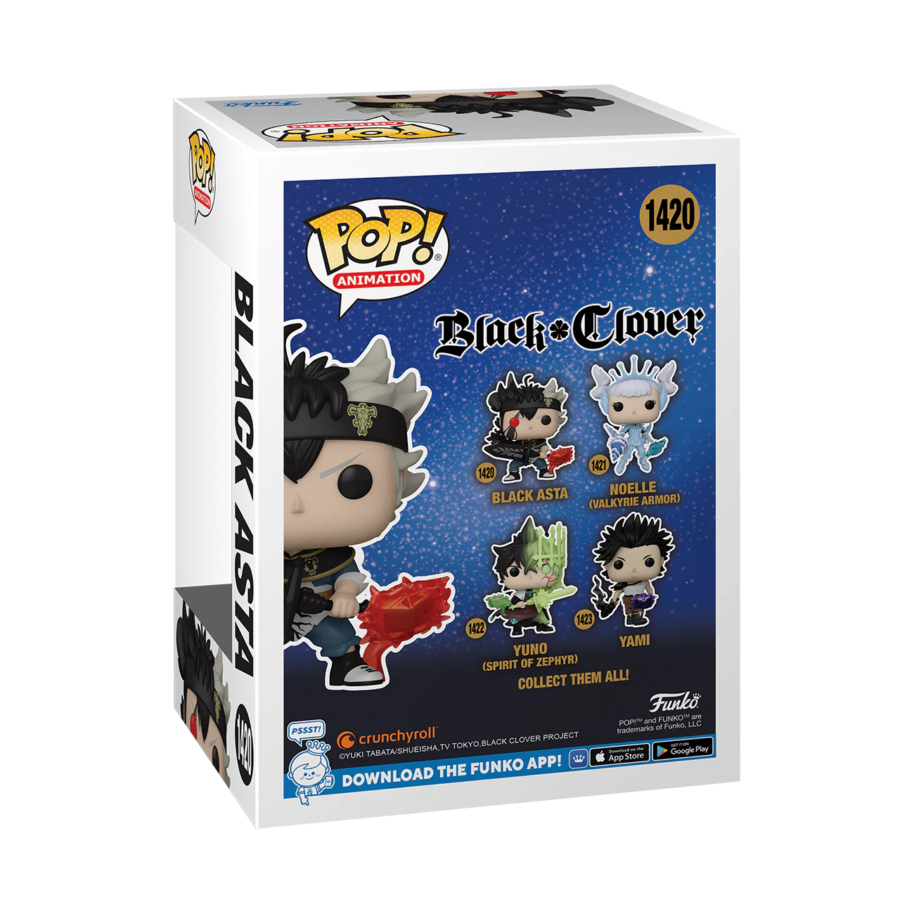 Black Asta Black Clover Funko Pop! Anime Vinyl Figure - Image 3