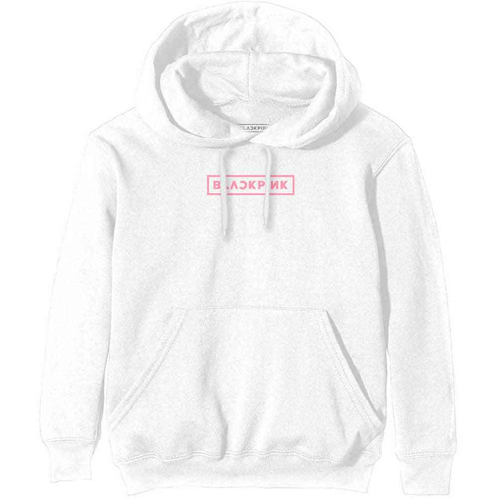 BlackPink Hoodie Shut Down Photo Grid Logo new Official Unisex White Pullover - Image 2