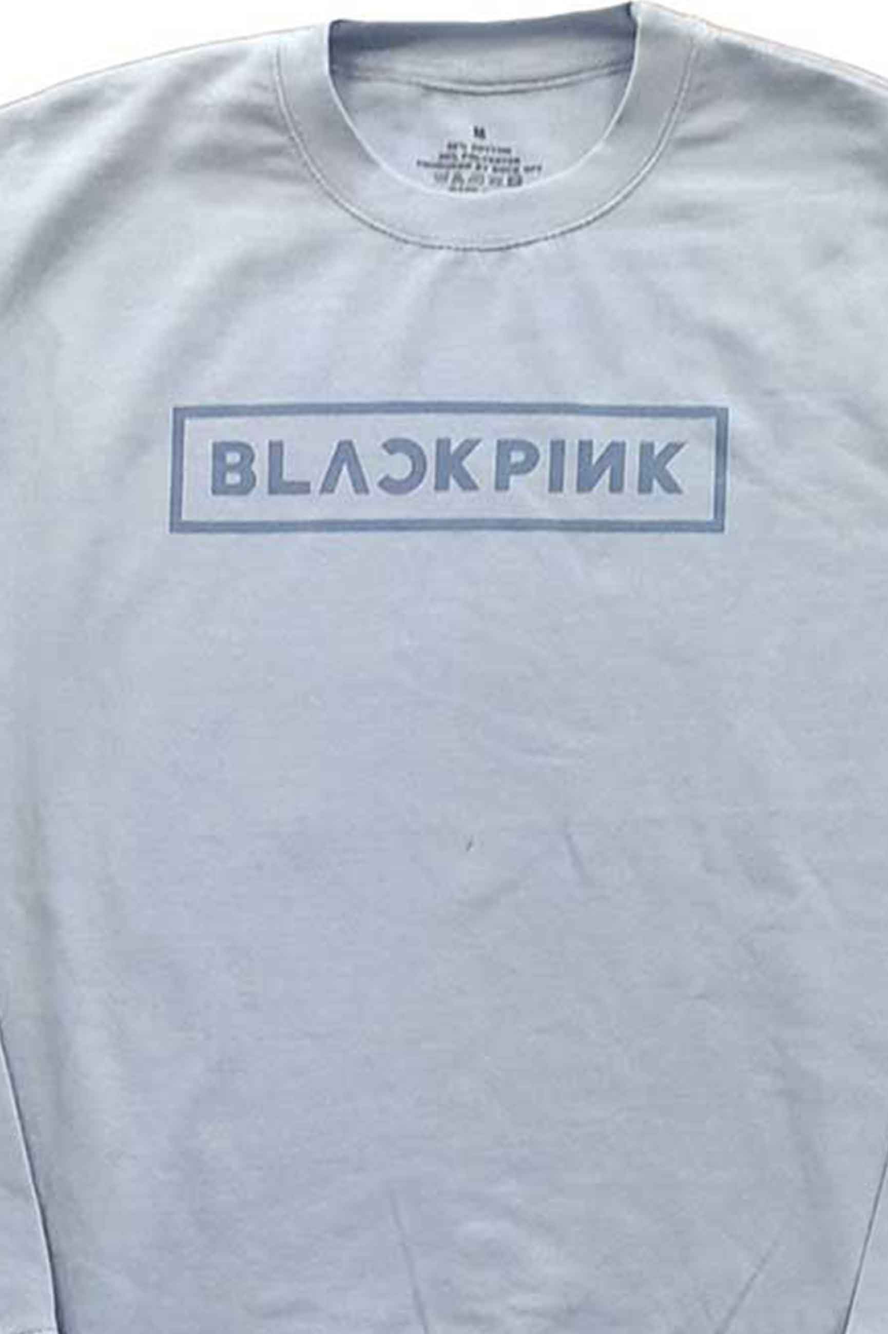 BlackPink Sweatshirt Band Logo new Official Unisex Light Blue - Image 2
