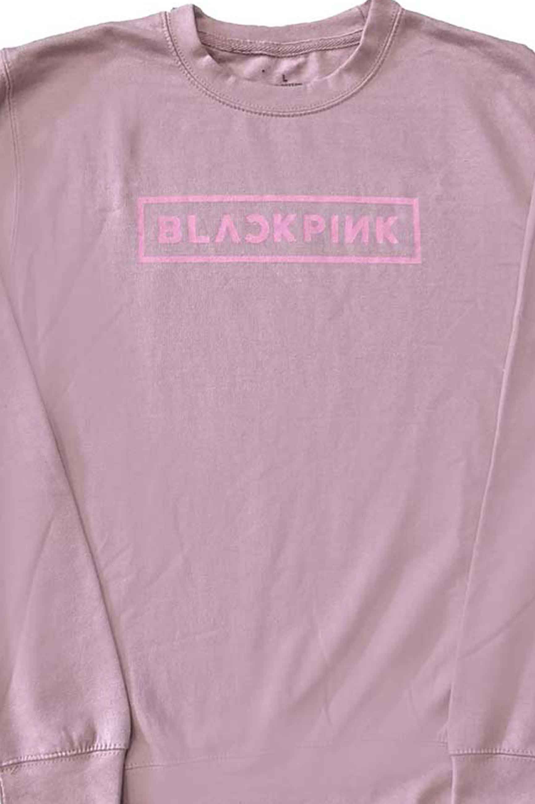 BlackPink Sweatshirt Band Logo new Official Unisex Pink - Image 2