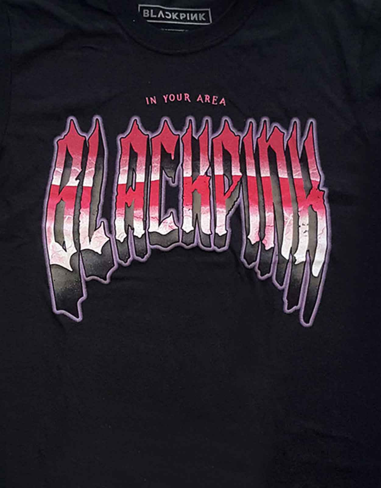 BlackPink T Shirt Gothic Band Logo new Official Unisex Black - Image 3