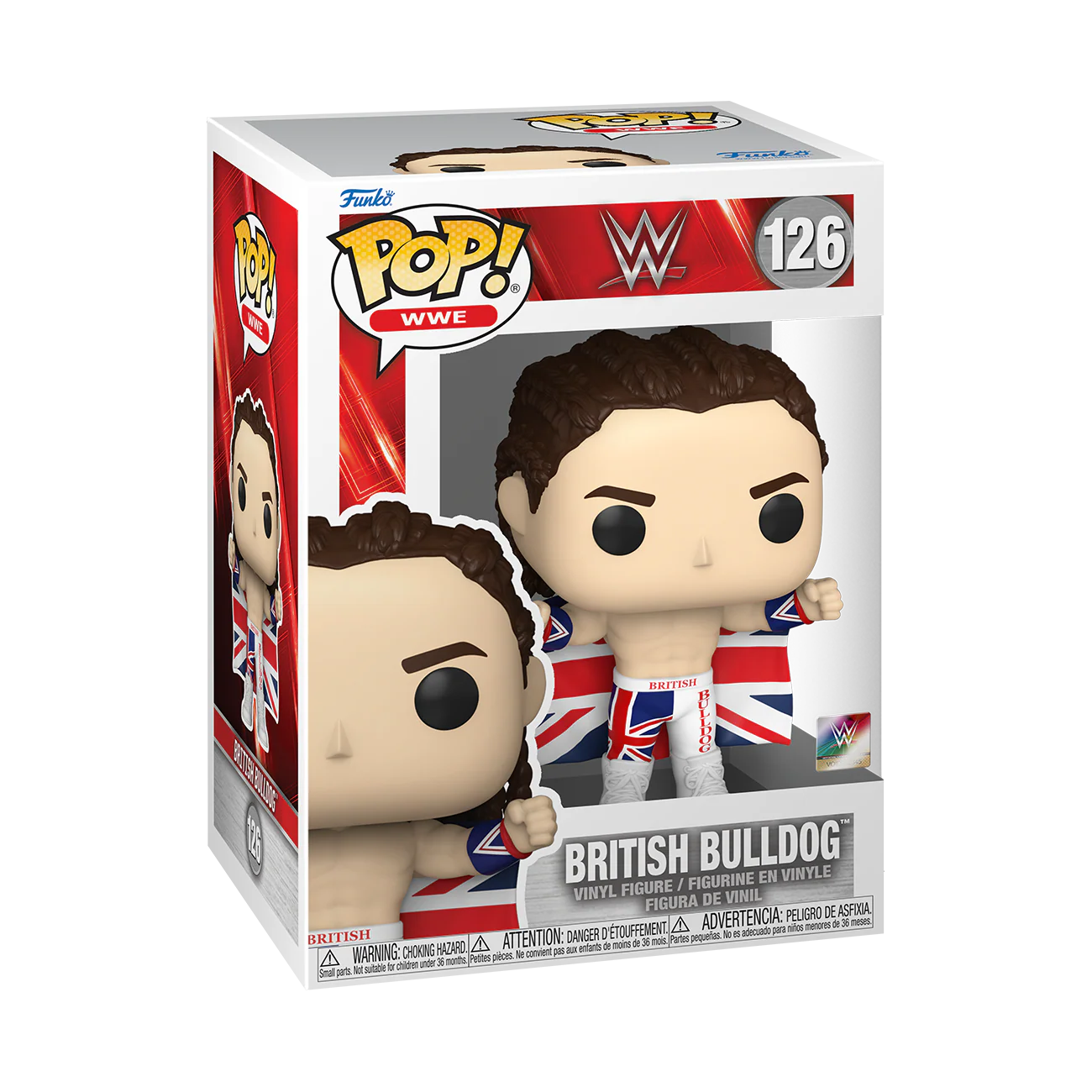 British Bulldog Funko Pop! WWE Vinyl Figure - Image 2