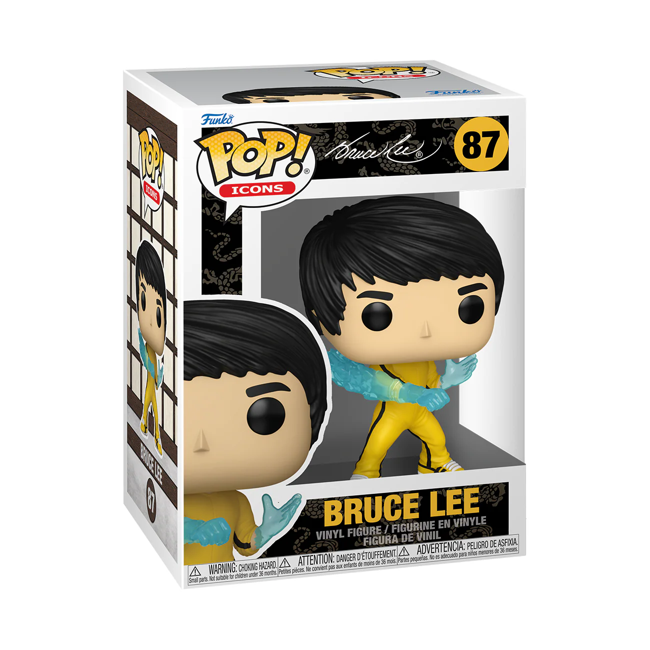 Bruce Lee (Be Water) Funko Pop! Icons Vinyl Figure - Image 2