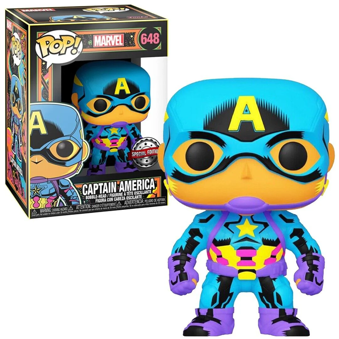 Captain America (Blacklight) Funko Pop! Marvel Vinyl Figure