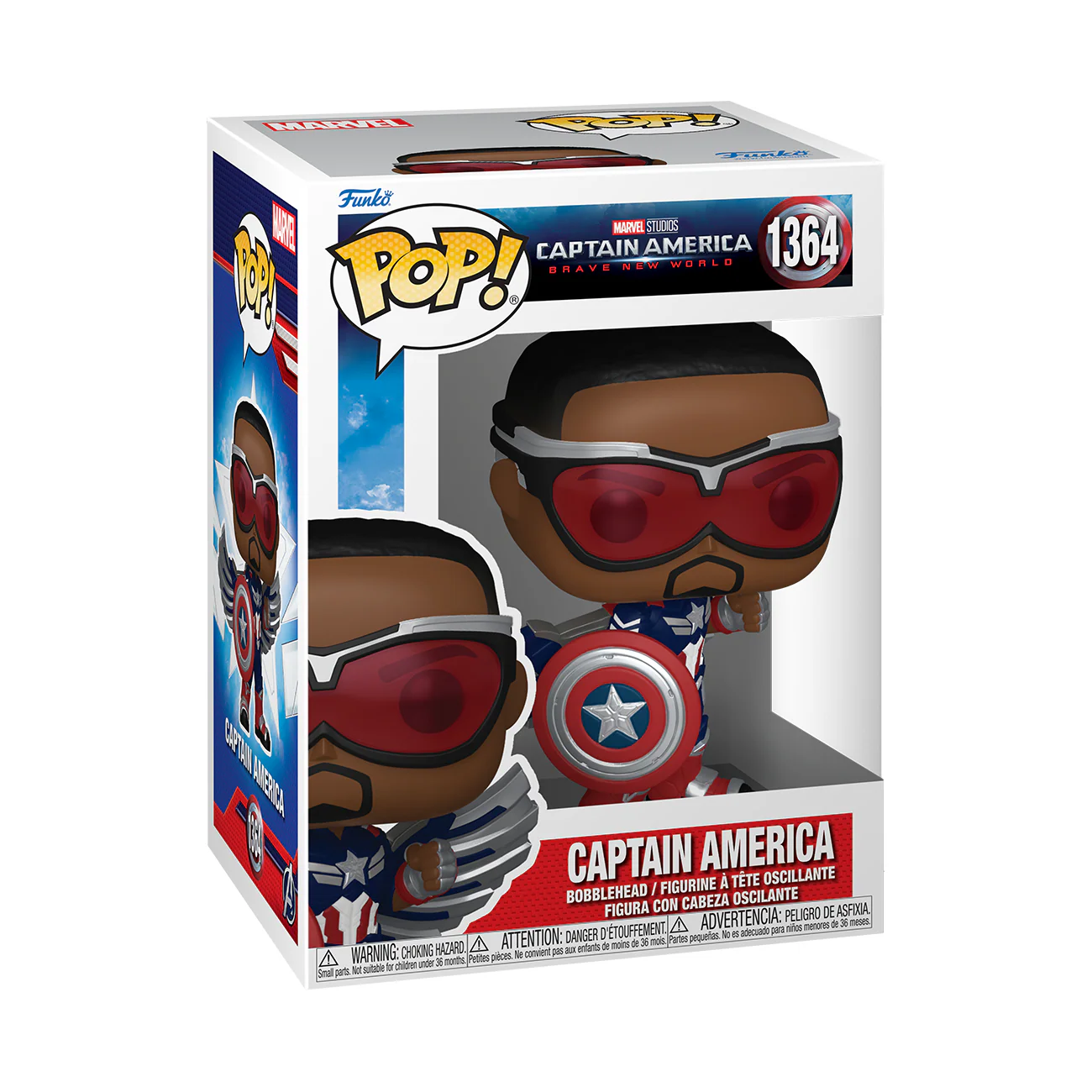 Captain America Brave New World Funko Pop! Marvel Vinyl Figure - Image 3