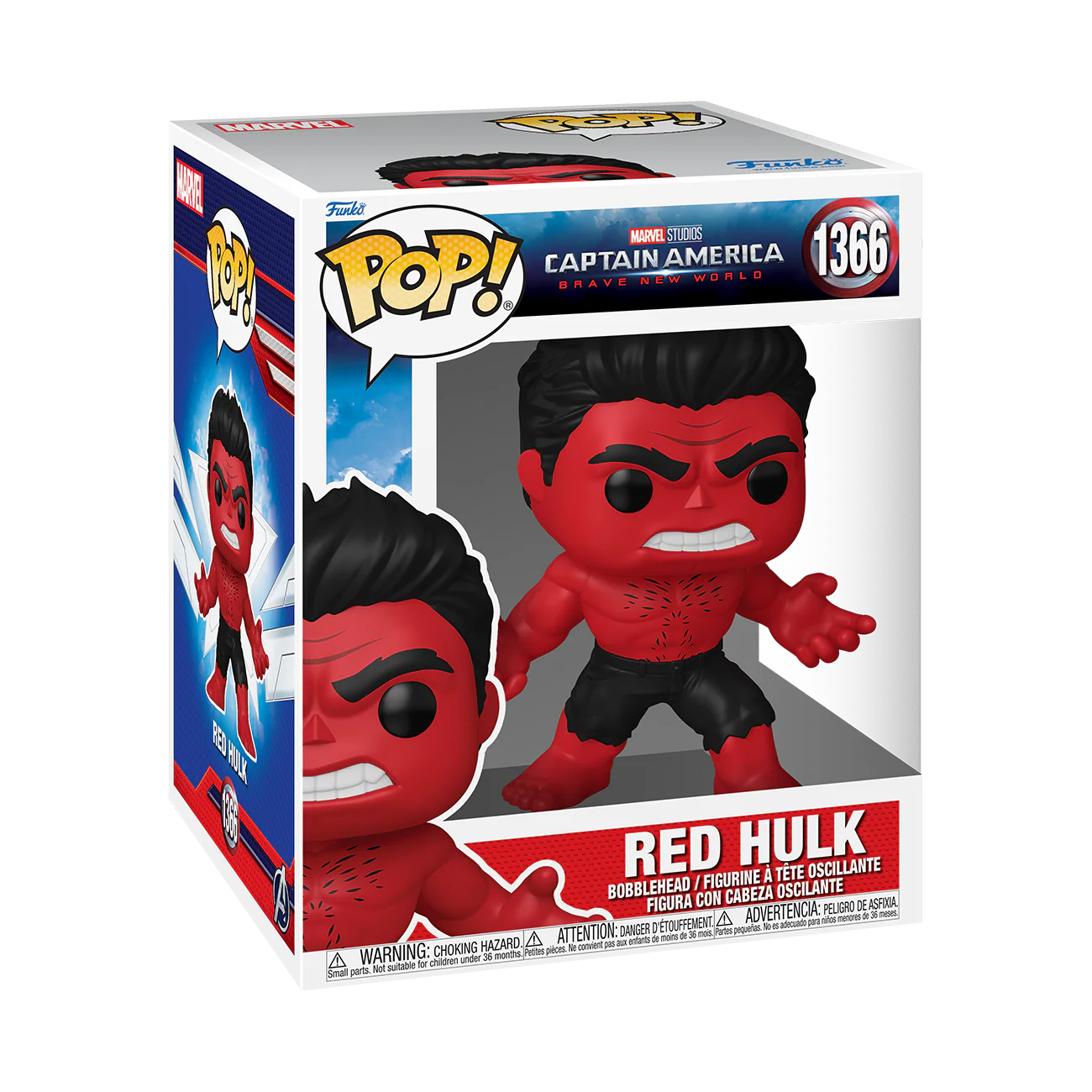 Red Hulk Captain America Brave New World Funko Pop! Super Vinyl Figure - Image 2