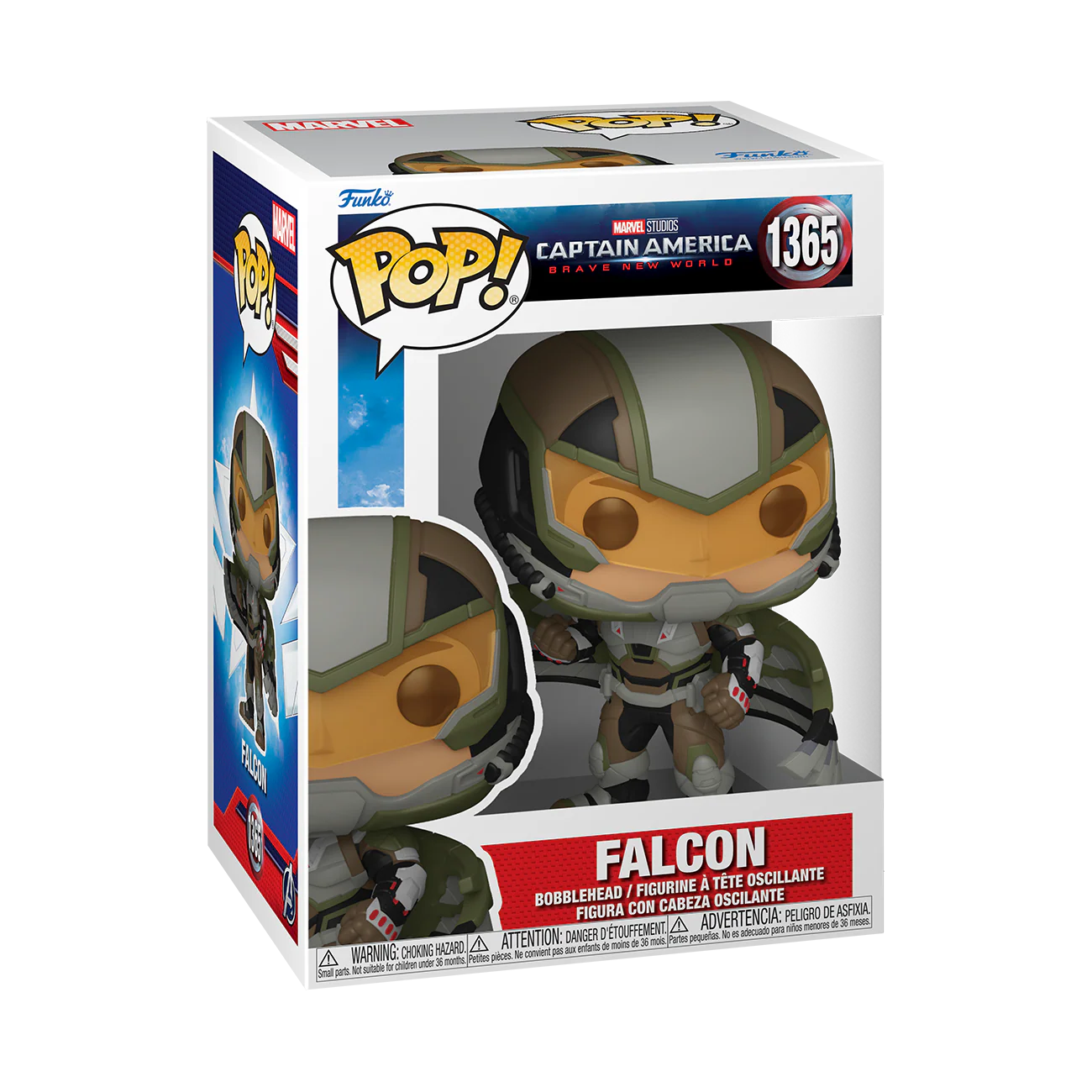 Falcon Captain America Brave New World Funko Pop! Marvel Vinyl Figure - Image 2