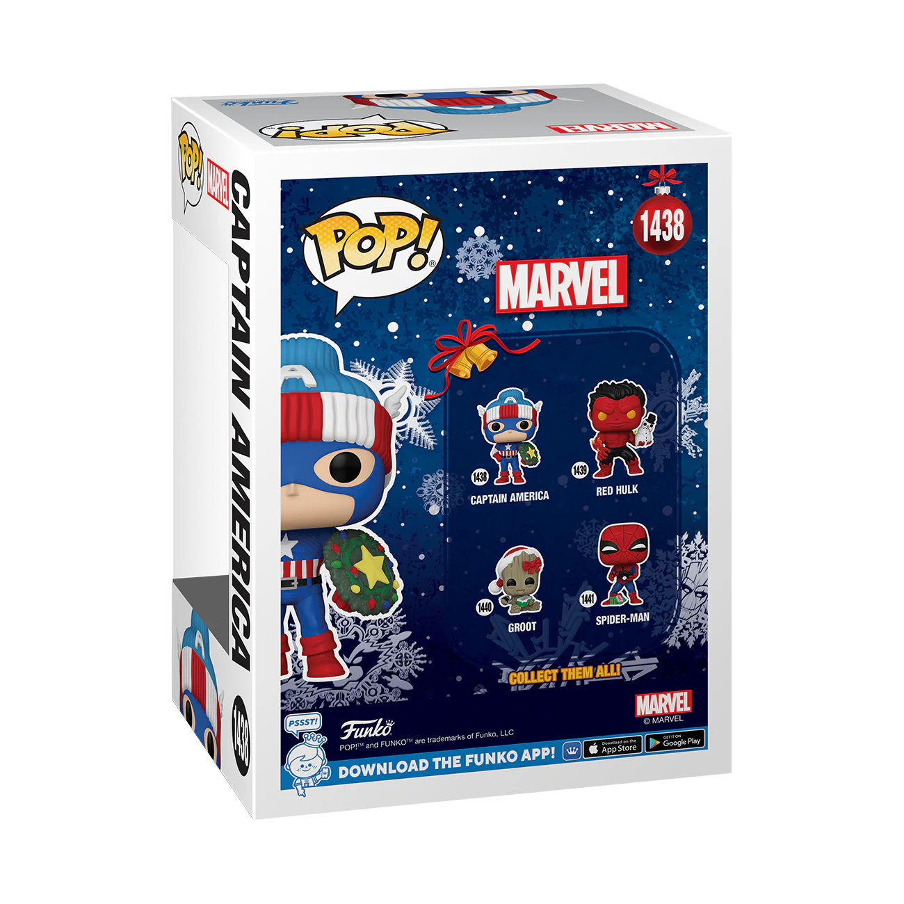 Captain America (Holiday) Funko Pop! Marvel Vinyl Figure - Image 3