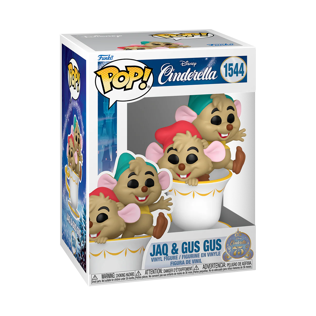Jaq & Gus Gus Cinderella 75th Funko Pop! Disney Vinyl Figure - Image 2