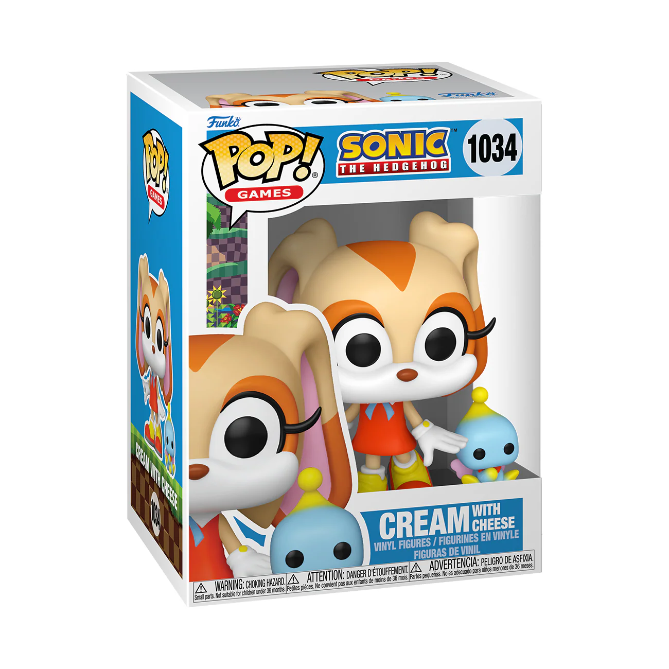 Cream with Cheese Sonic the Hedgehog Funko Pop! Games Vinyl Figure - Image 3