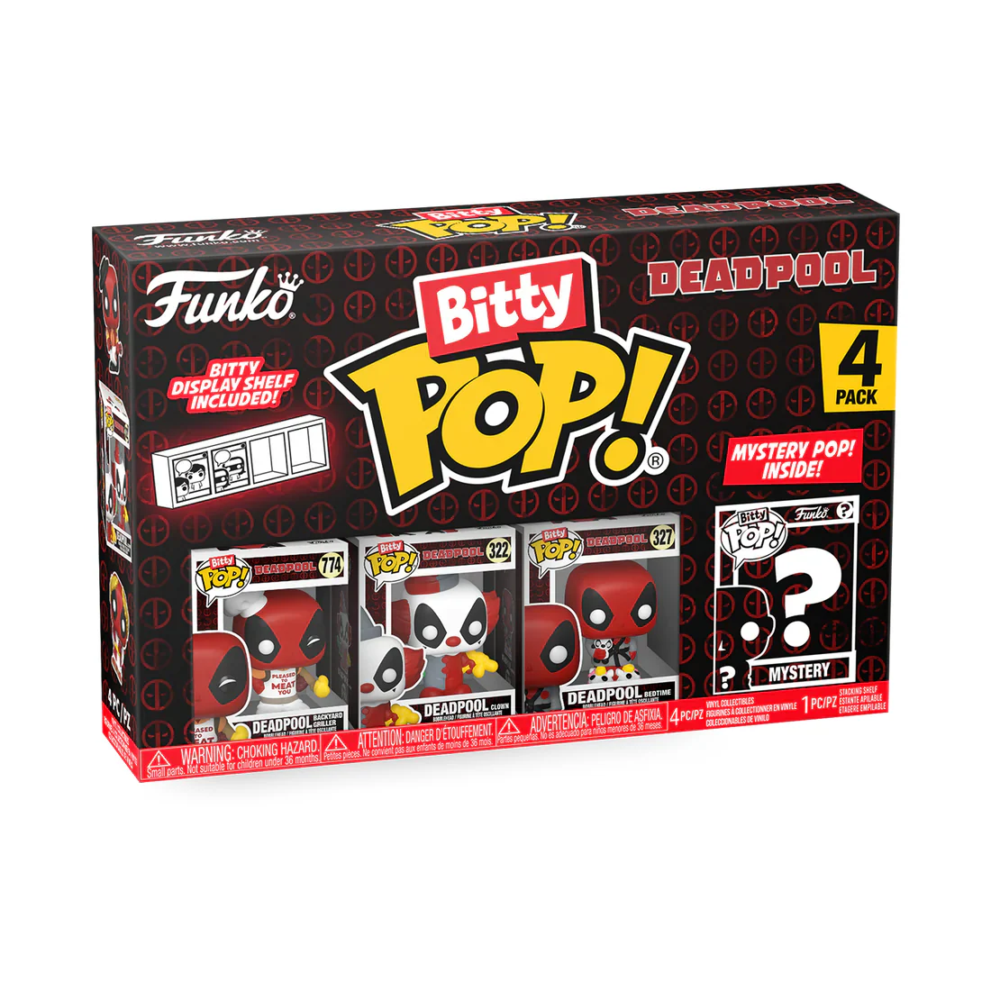 Deadpool (Backyard Griller) 4-Pack Deadpool Funko Bitty Pop! Vinyl Figures