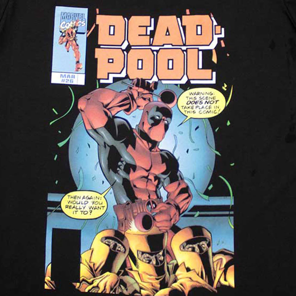 Deadpool Bubble Text Logo T Shirt - Image 2
