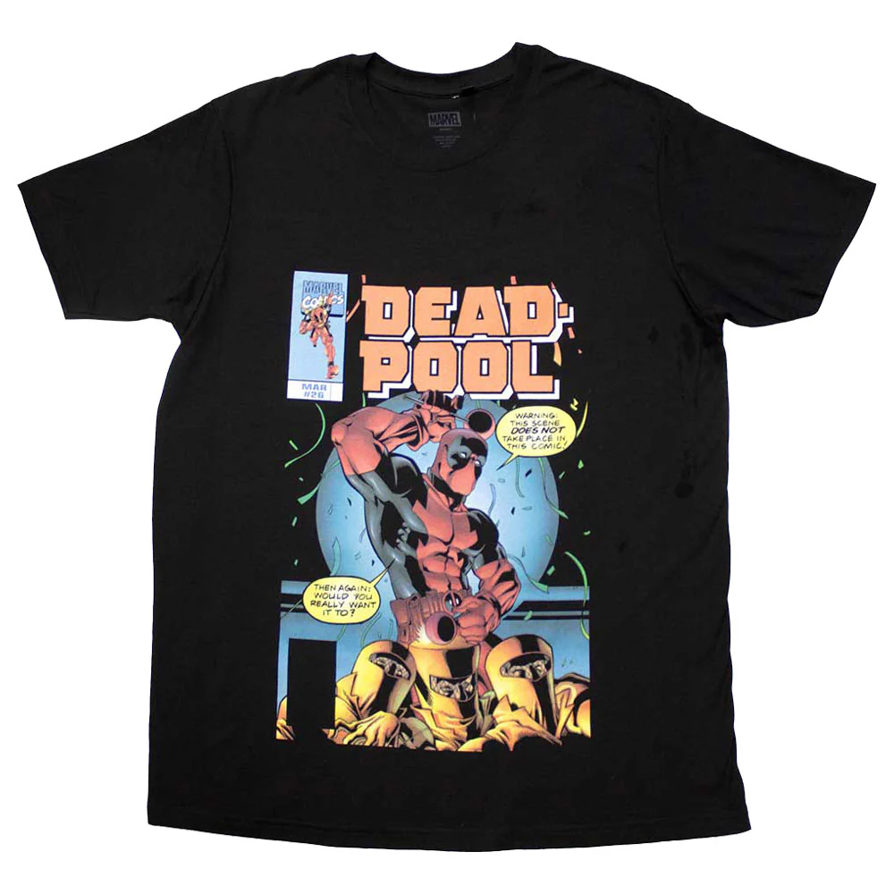 Deadpool Bubble Text Logo T Shirt - Image 3