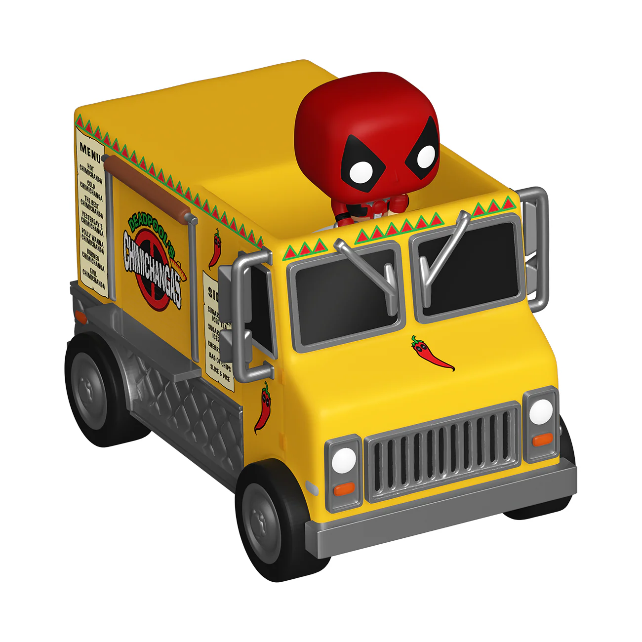 Deadpool with Chimichanga Truck Marvel Funko Bitty Pop! Rides Vinyl Figure