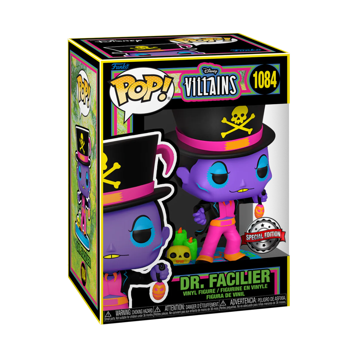 Doctor Facilier (Blacklight) Disney Villains Funko Pop! Disney Vinyl Figure - Image 2