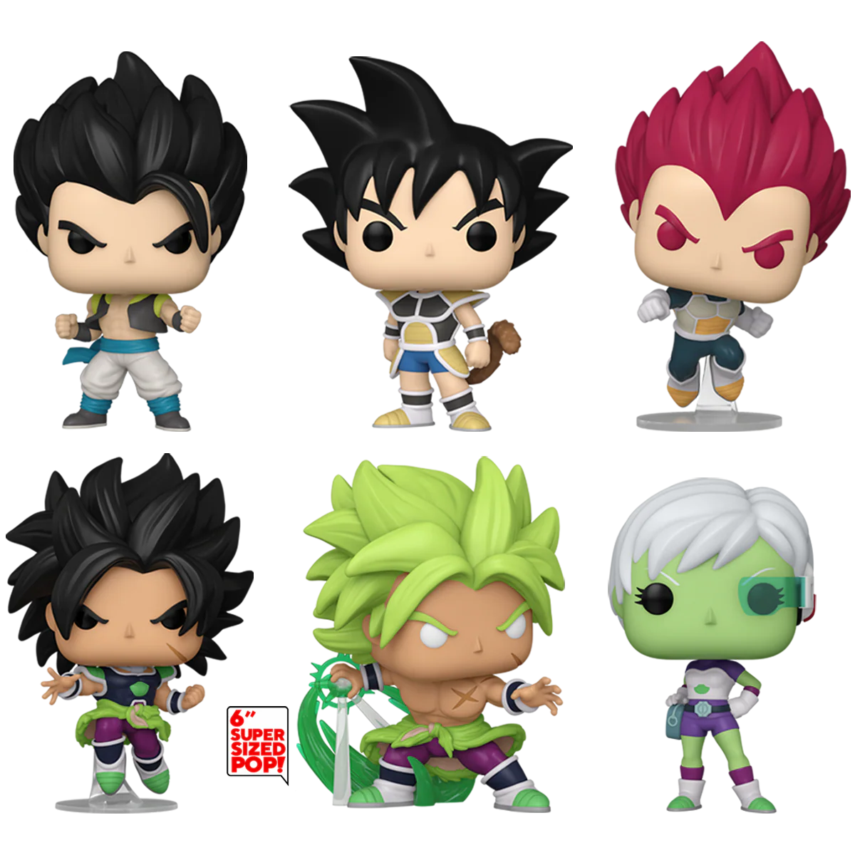Dragon Ball Super: Broly Funko Pop! Anime Vinyl Figure Bundle of 6