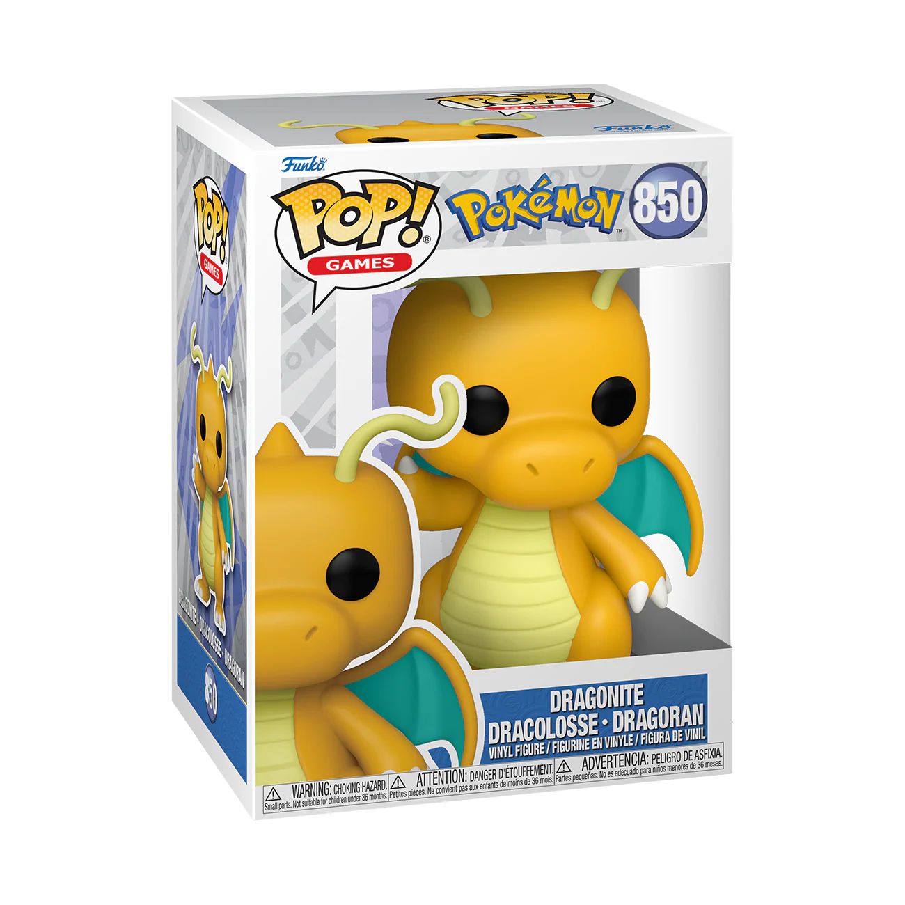 Dragonite Pokemon Funko Pop! Games Vinyl Figure - Image 3