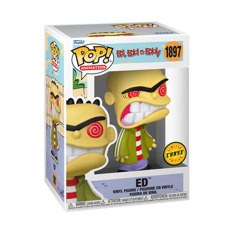 Ed - Ed, Edd n Eddy Funko Pop! Animation Vinyl Figure Common + Chase Bundle - Image 3