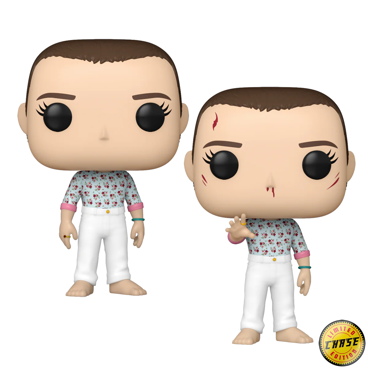 Eleven (Finale) Stranger Things S4 Funko Pop! TV Vinyl Figure Common + Chase Bundle