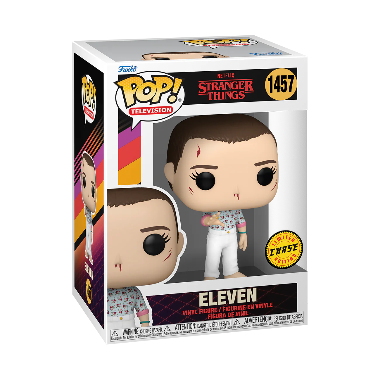 Eleven (Finale) Stranger Things S4 Funko Pop! TV Vinyl Figure Common + Chase Bundle - Image 3