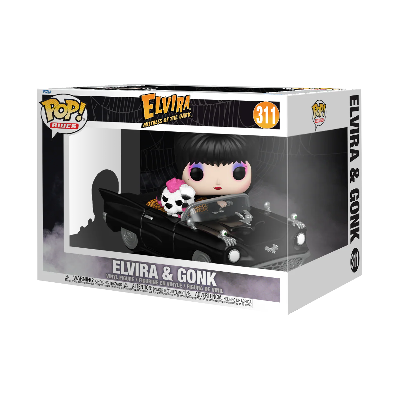 Elvira & Gonk in Macabre Mobile Funko Pop! Rides Vinyl Figure - Image 2