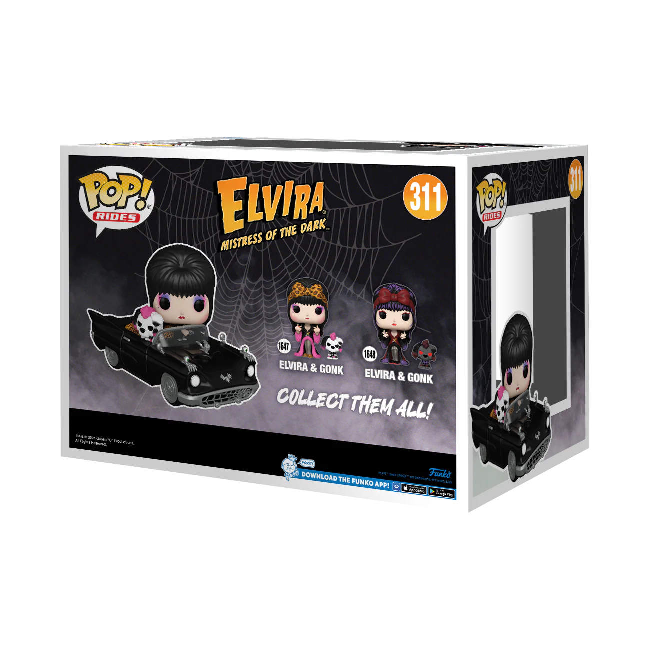 Elvira & Gonk in Macabre Mobile Funko Pop! Rides Vinyl Figure - Image 3