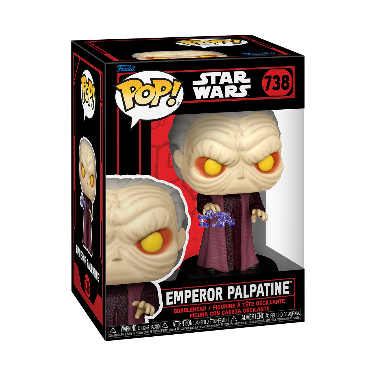 Emperor Palpatine Star Wars Dark Side Funko Pop! Vinyl Figure - Image 2