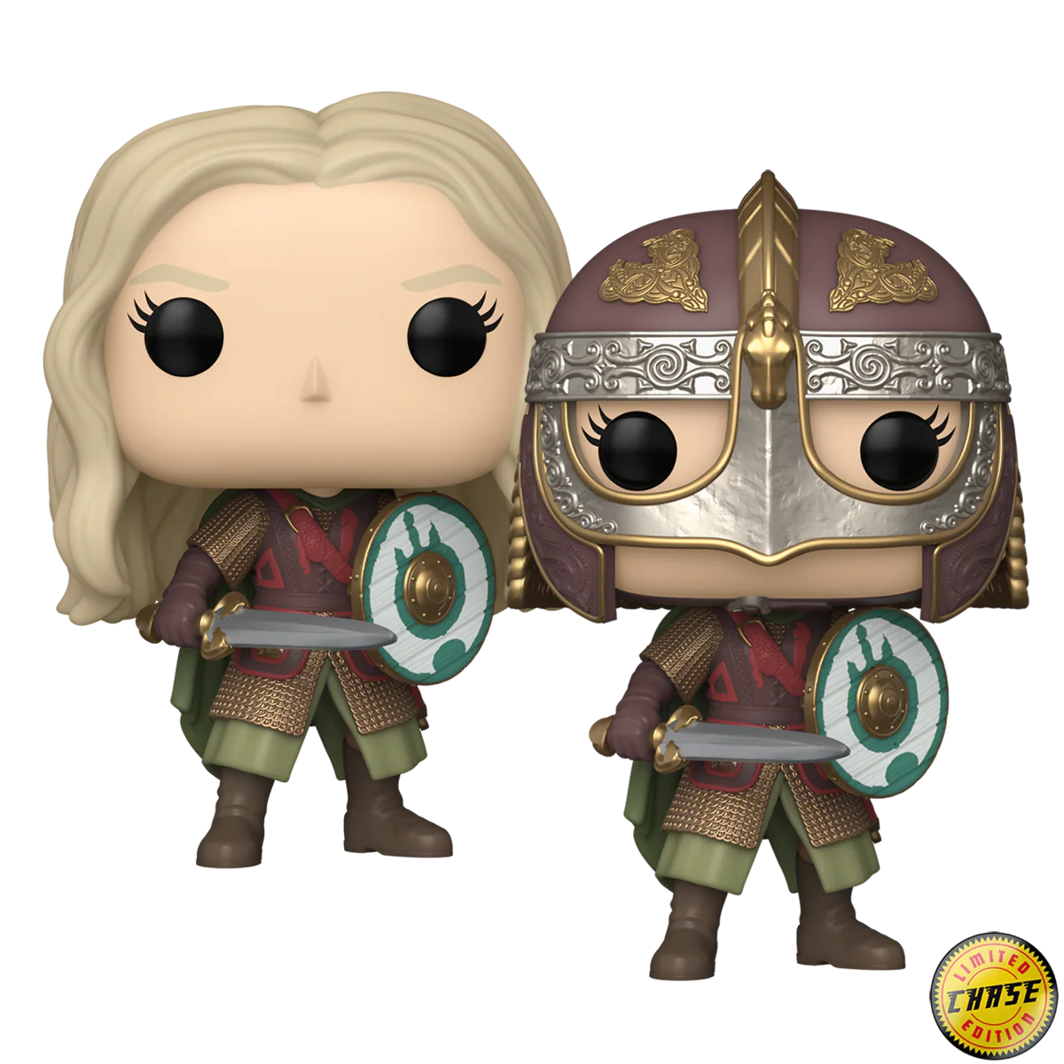 Eowyn (Battle) Lord of the Rings Funko Pop! Movies Vinyl Figure Common + Chase Bundle