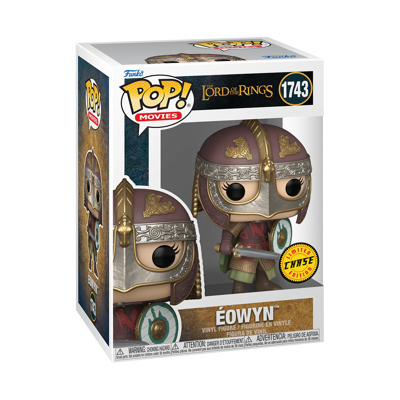 Eowyn (Battle) Lord of the Rings Funko Pop! Movies Vinyl Figure Common + Chase Bundle - Image 4