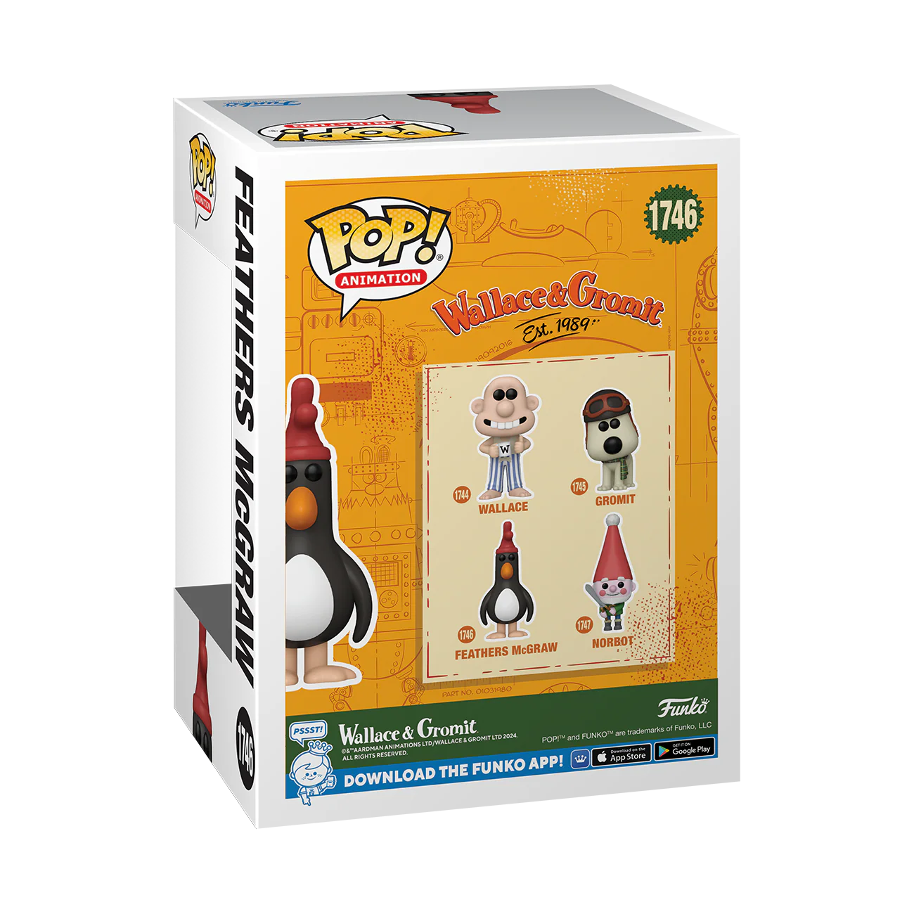Feathers McGraw Wallace & Gromit Funko Pop! Animation Vinyl Figure - Image 3