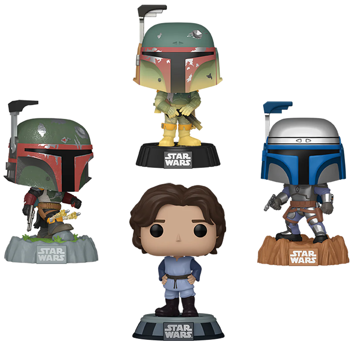 Fett Legacy Funko Pop! Star Wars Vinyl Figure Bundle of 4